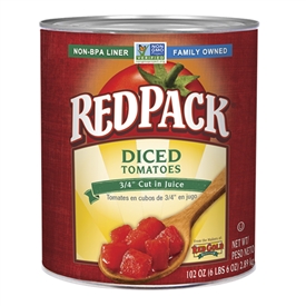 RedPack Diced Tomatoes in Juice