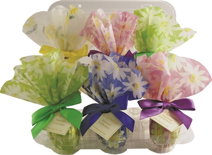 Elegantly Wrapped Chocolate Egg