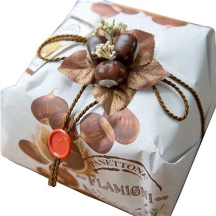 Marrons Glaces Panettone Hand Wrapped